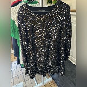 Black dress with sequins
